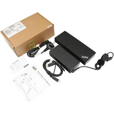 Lenovo SD20Q13457 (USB-A, USB-C), Dockingstation + USB Hub, Schwarz Lenovo SD20Q13457 (USB-A, USB-C), Dockingstation + USB Hub, Schwarz