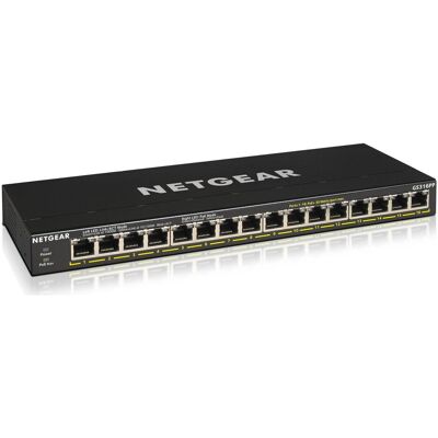 Netgear GS316PP (16 Ports), Netzwerk Switch, Schwarz Netgear GS316PP (16 Ports), Netzwerk Switch, Schwarz