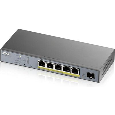 Zyxel GS1350-6HP (6 Ports), Netzwerk Switch, Grau Zyxel GS1350-6HP (6 Ports), Netzwerk Switch, Grau