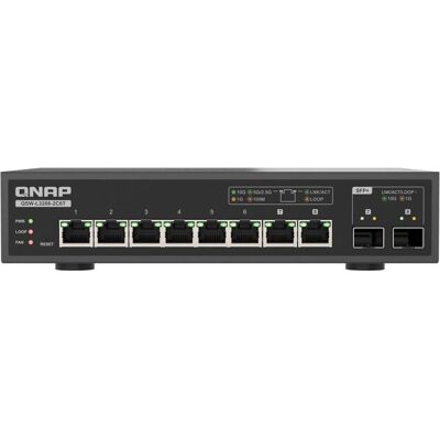 QNAP QSW-L3208-2C6T 6 ports 10Gbps 2 ports (8 Ports), Netzwerk Switch, Schwarz QNAP QSW-L3208-2C6T 6 ports 10Gbps 2 ports (8 Ports), Netzwerk Switch, Schwarz