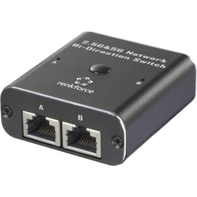 Renkforce RF-EW-700 Netzwerk Switch RJ45 2 Port 5 GBit/s USB-Stromversorgung (2 Ports), Netzwerk Switch, Schwarz Renkforce RF-EW-700 Netzwerk Switch RJ45 2 Port 5 GBit/s USB-Stromversorgung (2 Ports), Netzwerk Switch, Schwarz