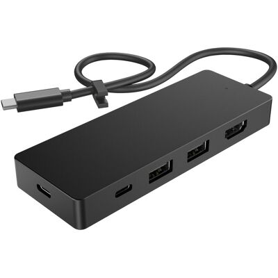 HP USB-C Reisehub G3 (USB-C, 4 Ports), Dockingstation + USB Hub, Schwarz HP USB-C Reisehub G3 (USB-C, 4 Ports), Dockingstation + USB Hub, Schwarz