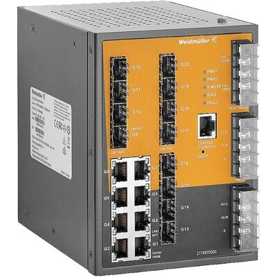 Weidmüller IE-SW-SL20M-8GT-12GESFP-HV Industrieller Ethernet-Switch - Industrie Ethernet Switch Weidmüller IE-SW-SL20M-8GT-12GESFP-HV Industrieller Ethernet-Switch - Industrie Ethernet Switch