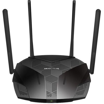 Mercusys MR80X AX3000 Dual-Band Wi-Fi 6 Router, Router, Schwarz Mercusys MR80X AX3000 Dual-Band Wi-Fi 6 Router, Router, Schwarz