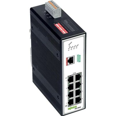 Wago 852-602 Industrial-Managed-Switch 8 (8 Ports), Netzwerk Switch, Schwarz Wago 852-602 Industrial-Managed-Switch 8 (8 Ports), Netzwerk Switch, Schwarz