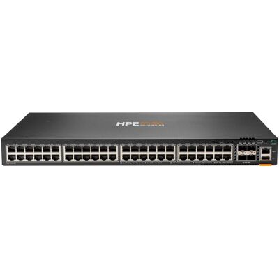 HPE Aruba 6300F Switch mit 48 Anschlüssen 1GbE und 4 Anschlüssen SFP56 (52 Ports), Netzwerk Switch, Grau HPE Aruba 6300F Switch mit 48 Anschlüssen 1GbE und 4 Anschlüssen SFP56 (52 Ports), Netzwerk Switch, Grau