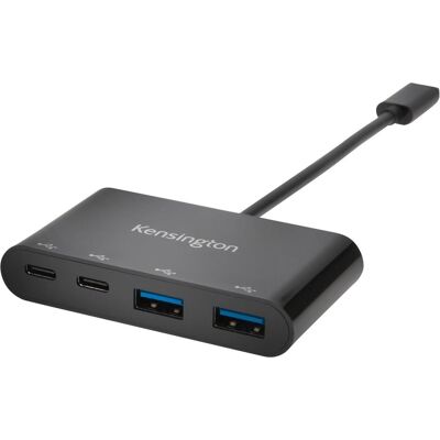 Kensington CH1000 USB-C 4-Port Hub (USB-C, 4 Ports), Dockingstation + USB Hub, Schwarz Kensington CH1000 USB-C 4-Port Hub (USB-C, 4 Ports), Dockingstation + USB Hub, Schwarz