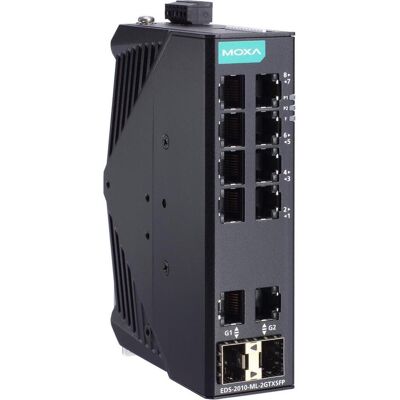 Moxa Industrial Unmanaged QOS (8 Ports), Netzwerk Switch, Schwarz Moxa Industrial Unmanaged QOS (8 Ports), Netzwerk Switch, Schwarz