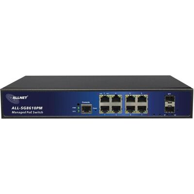 Allnet Switch smart managed Layer2 54 Port • 48x 1 GbE • PoE Budget 800W • 48x PoE at • 6x SFP+ • 1 (54 Ports), Netzwerk Switch, Schwarz Allnet Switch smart managed Layer2 54 Port • 48x 1 GbE • PoE Budget 800W • 48x PoE at • 6x SFP+ • 1 (54 Ports), Netzwerk Switch, Schwarz