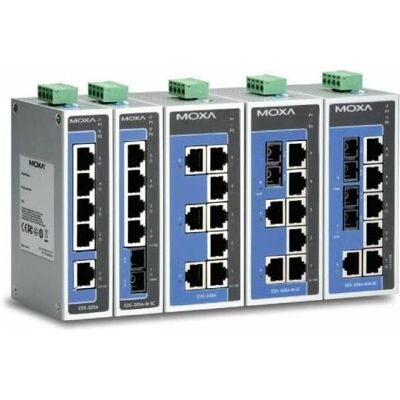 Moxa Industrial Unmanaged Ethernets (5 Ports), Netzwerk Switch, Grau Moxa Industrial Unmanaged Ethernets (5 Ports), Netzwerk Switch, Grau