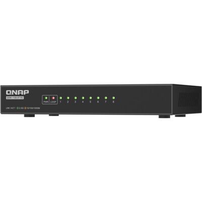 QNAP QSW-1108-8T-R2 8 port 2.5Gbps auto nego (8 Ports), Netzwerk Switch, Schwarz QNAP QSW-1108-8T-R2 8 port 2.5Gbps auto nego (8 Ports), Netzwerk Switch, Schwarz