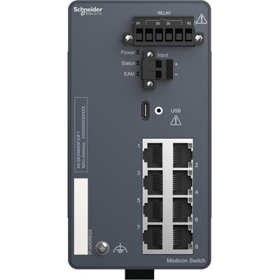 Schneider Electric MCSESM083F23F1 (8 Ports), Netzwerk Switch Schneider Electric MCSESM083F23F1 (8 Ports), Netzwerk Switch
