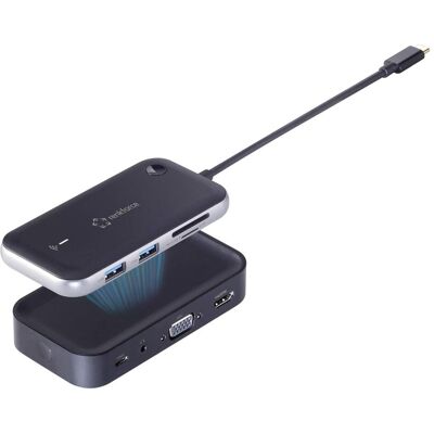 Renkforce USB-C Hub zur drahtlosen Bildübertragung (USB-C), Dockingstation + USB Hub, Schwarz Renkforce USB-C Hub zur drahtlosen Bildübertragung (USB-C), Dockingstation + USB Hub, Schwarz