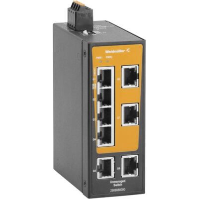 Weidmüller 2908080000 IE-SW-BLB-08-8GT Netzwerk Switch 10 / 100 / 1000 MBit/s (8 Ports), Netzwerk Switch, Schwarz Weidmüller 2908080000 IE-SW-BLB-08-8GT Netzwerk Switch 10 / 100 / 1000 MBit/s (8 Ports), Netzwerk Switch, Schwarz
