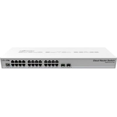 MikroTik CR326-24G-2S+RM (24 Ports), Netzwerk Switch, Schwarz MikroTik CR326-24G-2S+RM (24 Ports), Netzwerk Switch, Schwarz