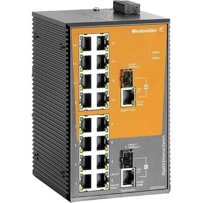 Weidmüller IE-SW-EL18-16TX-2GC - Industrieller Ethernet-Switch Weidmüller IE-SW-EL18-16TX-2GC - Industrieller Ethernet-Switch