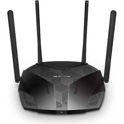 Mercusys ROUTER WIFI 6 AX1800 DB 1201MBPS + 574 MBPS 3P LAN 1P WAN 4 ANTENNE, Router, Schwarz Mercusys ROUTER WIFI 6 AX1800 DB 1201MBPS + 574 MBPS 3P LAN 1P WAN 4 ANTENNE, Router, Schwarz