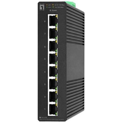 LevelOne Switch 8x GE IGS-2108 RJ45, 10/100/1000Mbps sw (8 Ports), Netzwerk Switch, Schwarz LevelOne Switch 8x GE IGS-2108 RJ45, 10/100/1000Mbps sw (8 Ports), Netzwerk Switch, Schwarz