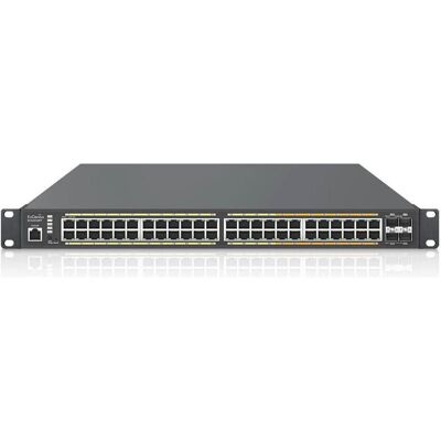 EnGenius cloud managed switch 16-port gbe + 8-port multi-gbe poe+ 410w 4x sfp+ l2 ecs2528fp (52 Ports), Netzwerk Switch, Schwarz EnGenius cloud managed switch 16-port gbe + 8-port multi-gbe poe+ 410w 4x sfp+ l2 ecs2528fp (52 Ports), Netzwerk Switch, Schwarz