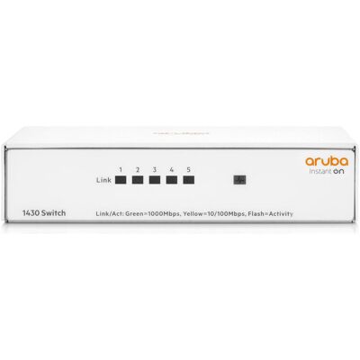 Aruba Instant On 1430 (5 Ports), Netzwerk Switch, Weiss Aruba Instant On 1430 (5 Ports), Netzwerk Switch, Weiss