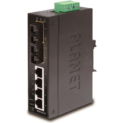 Planet ISW-621T Switch (6 Ports), Netzwerk Switch, Schwarz Planet ISW-621T Switch (6 Ports), Netzwerk Switch, Schwarz