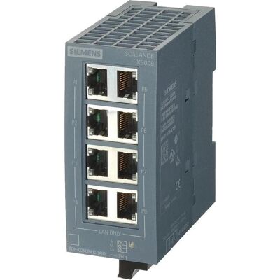 Siemens 6GK5008-0BA10-1AB2 SCALANCE XB008 unmanag.Industrial Ethernet Switch (8 Ports), Netzwerk Switch, Schwarz Siemens 6GK5008-0BA10-1AB2 SCALANCE XB008 unmanag.Industrial Ethernet Switch (8 Ports), Netzwerk Switch, Schwarz