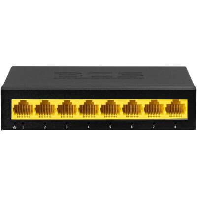 BCS BCS-B-S08G 8-Port Gigabit Switch RJ45 1Gbps (8 Ports), Netzwerk Switch, Schwarz BCS BCS-B-S08G 8-Port Gigabit Switch RJ45 1Gbps (8 Ports), Netzwerk Switch, Schwarz
