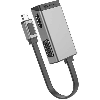 ALOGIC Ultra 2In1 USB-C zu HDMI und VGA Adapter - 4K 60Hz ALOGIC Ultra 2In1 USB-C zu HDMI und VGA Adapter - 4K 60Hz