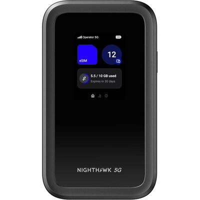 Netgear Nighthawk M7 5G Mobile Hotspot, Router, Schwarz Netgear Nighthawk M7 5G Mobile Hotspot, Router, Schwarz