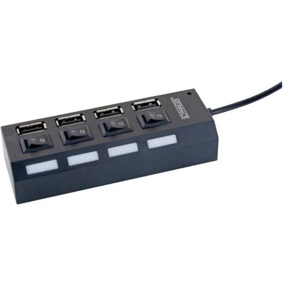 Schwaiger Angebote USB Hub 4-Fac 2.0A Passive Nozzle (USB-A, 4 Ports), Dockingstation + USB Hub, Schwarz Schwaiger Angebote USB Hub 4-Fac 2.0A Passive Nozzle (USB-A, 4 Ports), Dockingstation + USB Hub, Schwarz