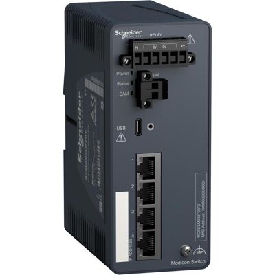 Schneider Electric - MCSESM043F23F0 - 4-Port Kupfer - Verwalteter Switch Schneider Electric - MCSESM043F23F0 - 4-Port Kupfer - Verwalteter Switch