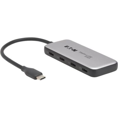 Eaton 4-Port USB-C Hub, USB 3.2 Gen 2 (10 Gbps (USB-C, 4 Ports), Dockingstation + USB Hub, Grau Eaton 4-Port USB-C Hub, USB 3.2 Gen 2 (10 Gbps (USB-C, 4 Ports), Dockingstation + USB Hub, Grau