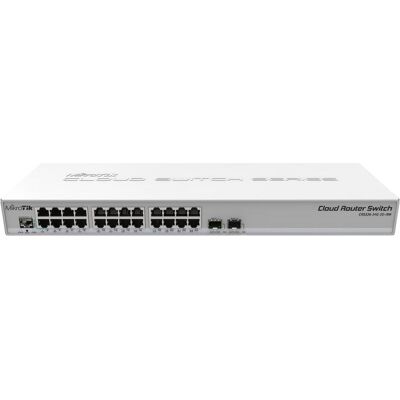 MikroTik CRS326-24G-2S+RM: L3 Smart Switch (24 Ports), Netzwerk Switch, Grau MikroTik CRS326-24G-2S+RM: L3 Smart Switch (24 Ports), Netzwerk Switch, Grau