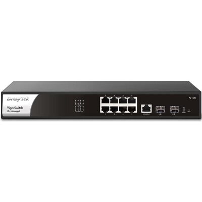 Draytek VigorSwitch P2100 (10 Ports), Netzwerk Switch, Schwarz Draytek VigorSwitch P2100 (10 Ports), Netzwerk Switch, Schwarz