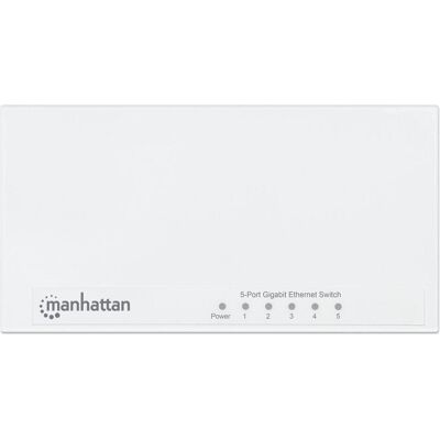 Manhattan 5Port Gigabit Ethernet Switch (5 Ports), Netzwerk Switch, Weiss Manhattan 5Port Gigabit Ethernet Switch (5 Ports), Netzwerk Switch, Weiss