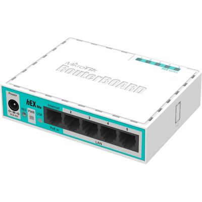 MikroTik RouterBOARD hEX lite, Router, Schwarz MikroTik RouterBOARD hEX lite, Router, Schwarz