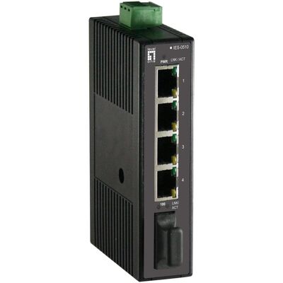 LevelOne IES-0510 (4 Ports), Netzwerk Switch, Schwarz LevelOne IES-0510 (4 Ports), Netzwerk Switch, Schwarz