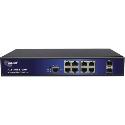 Allnet Switch industrial full managed Layer2+ 12 Port GbE &bull PoE Budget 240W &bull 8x PoE at &bul (12 Ports), Netzwerk Switch, Schwarz Allnet Switch industrial full managed Layer2+ 12 Port GbE &bull PoE Budget 240W &bull 8x PoE at &bul (12 Ports), Netzwerk Switch, Schwarz