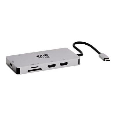 Eaton Tripp Lite by - Station d accueil USB-C, double ecran - HDMI 4K 60 Hz, USB 3.2 Gen 1, HUB USB-A, GbE (USB-C), Dockingstation + USB Hub, Schwarz Eaton Tripp Lite by - Station d accueil USB-C, double ecran - HDMI 4K 60 Hz, USB 3.2 Gen 1, HUB USB-A, GbE (USB-C), Dockingstation + USB Hub, Schwarz