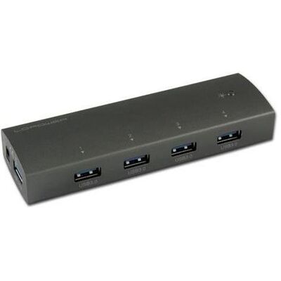 LC-Power LC Power LC-HUB-EX4A-ALU, 4x USB3.0 Hub (4 Ports), Dockingstation + USB Hub, Grau LC-Power LC Power LC-HUB-EX4A-ALU, 4x USB3.0 Hub (4 Ports), Dockingstation + USB Hub, Grau