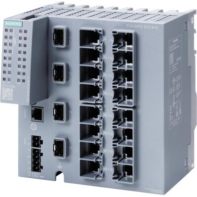 Siemens 6GK52164BS002AC2 6GK5216-4BS00-2AC2 Industrial Ethernet Switch (16 Ports), Netzwerk Switch, Grau, Schwarz Siemens 6GK52164BS002AC2 6GK5216-4BS00-2AC2 Industrial Ethernet Switch (16 Ports), Netzwerk Switch, Grau, Schwarz
