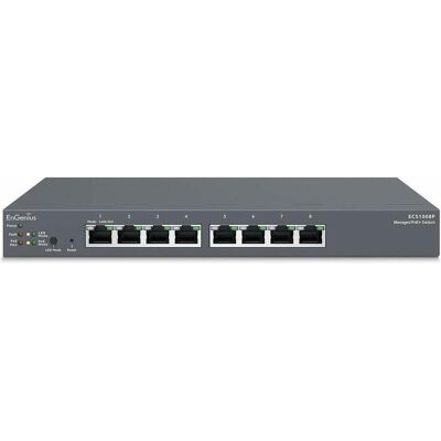 EnGenius ECS1008P 8 port smart Cloud POE (8 Ports), Netzwerk Switch, Schwarz EnGenius ECS1008P 8 port smart Cloud POE (8 Ports), Netzwerk Switch, Schwarz