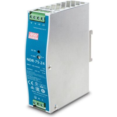 Planet Technology Corp. Din-Rail Power Supply 75 watts, 24V (75 W), PC Netzteil, Blau, Grau Planet Technology Corp. Din-Rail Power Supply 75 watts, 24V (75 W), PC Netzteil, Blau, Grau