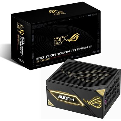 Asus ROG Thor 3000W Titanium III Edition 20 (3000 W), PC Netzteil, Schwarz Asus ROG Thor 3000W Titanium III Edition 20 (3000 W), PC Netzteil, Schwarz