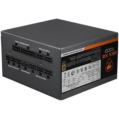 Cougar Alimentation ATX GEX X2 - 1000W (Noir) (1000 W), PC Netzteil, Schwarz Cougar Alimentation ATX GEX X2 - 1000W (Noir) (1000 W), PC Netzteil, Schwarz