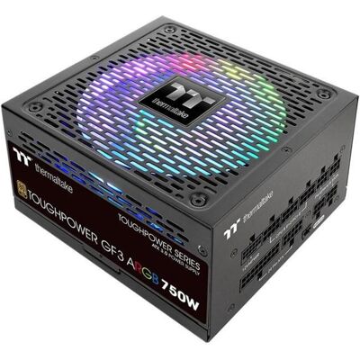 Thermaltake ToughPower GF3 ARGB 750W EU Gold Netzteil ATX 3.0 80+ Gold PCIe 5.0 (750 W), PC Netzteil, Schwarz Thermaltake ToughPower GF3 ARGB 750W EU Gold Netzteil ATX 3.0 80+ Gold PCIe 5.0 (750 W), PC Netzteil, Schwarz