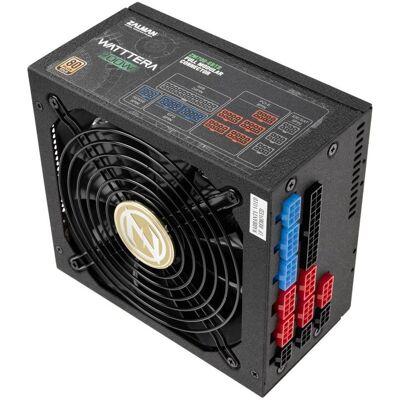 Zalman ZM700-EBTII WATTTERA, 700 Watt 80 PLUS GOLD PSU, EU, Full Modular, Active PFC wi (700 W), PC Netzteil, Schwarz Zalman ZM700-EBTII WATTTERA, 700 Watt 80 PLUS GOLD PSU, EU, Full Modular, Active PFC wi (700 W), PC Netzteil, Schwarz