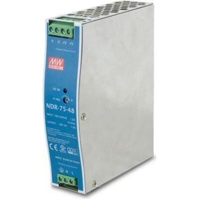 Ernitec 48V, 75W Din-Rail Power Supply (75 W), PC Netzteil, Blau Ernitec 48V, 75W Din-Rail Power Supply (75 W), PC Netzteil, Blau