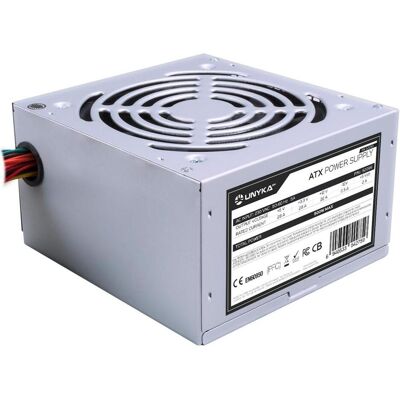 Unykach ATX 500W (500 W), PC Netzteil, Silber Unykach ATX 500W (500 W), PC Netzteil, Silber