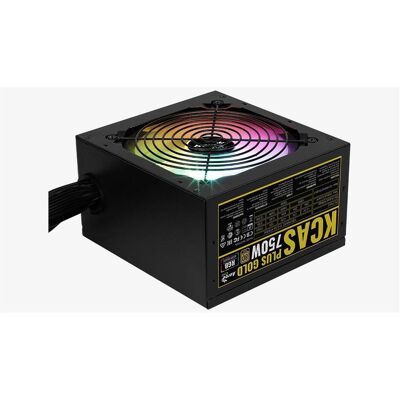 Aerocool KCAS PLUS GOLD 750W - 750 W - 100 - 240 V - 47 - 63 Hz - 11-5.5 A - 130 (750 W), PC Netzteil, Schwarz Aerocool KCAS PLUS GOLD 750W - 750 W - 100 - 240 V - 47 - 63 Hz - 11-5.5 A - 130 (750 W), PC Netzteil, Schwarz